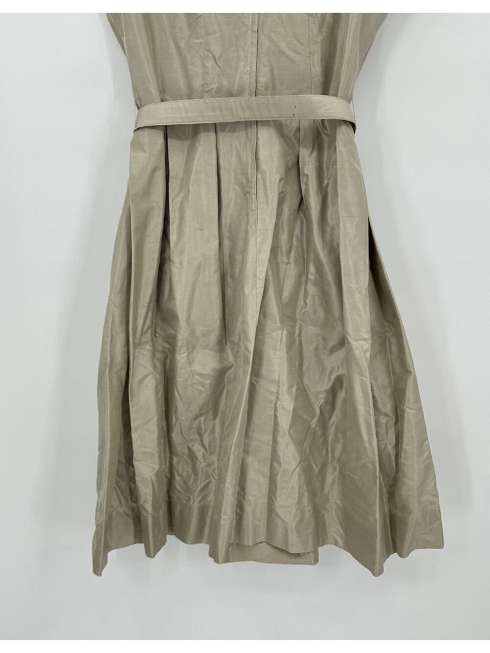 vintage 50s R&K ORIGINALS dress taupe SMALL fit flare rockabilly mid century - Picture 5 of 15